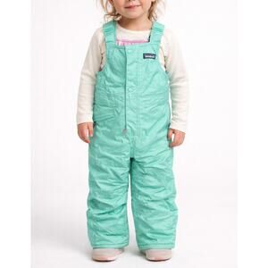 Patagonia Baby Snow Pile Bibs Unisex Kids 3T Green Insulated Ski Snow Outdoor